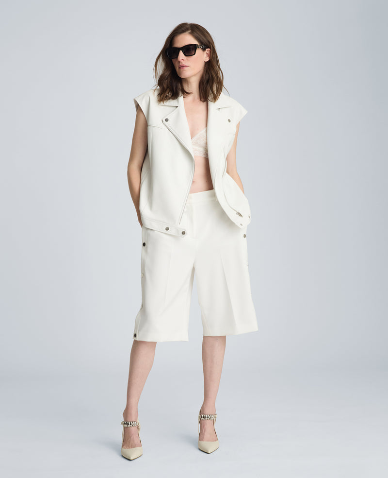 Kenneth Cole - Boxy Fit Moto Vest WOMENS JACKET for Women