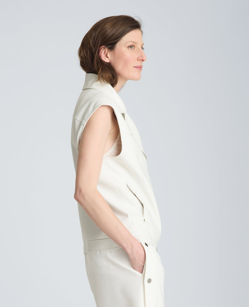 Kenneth Cole - Boxy Fit Moto Vest WOMENS JACKET for Women