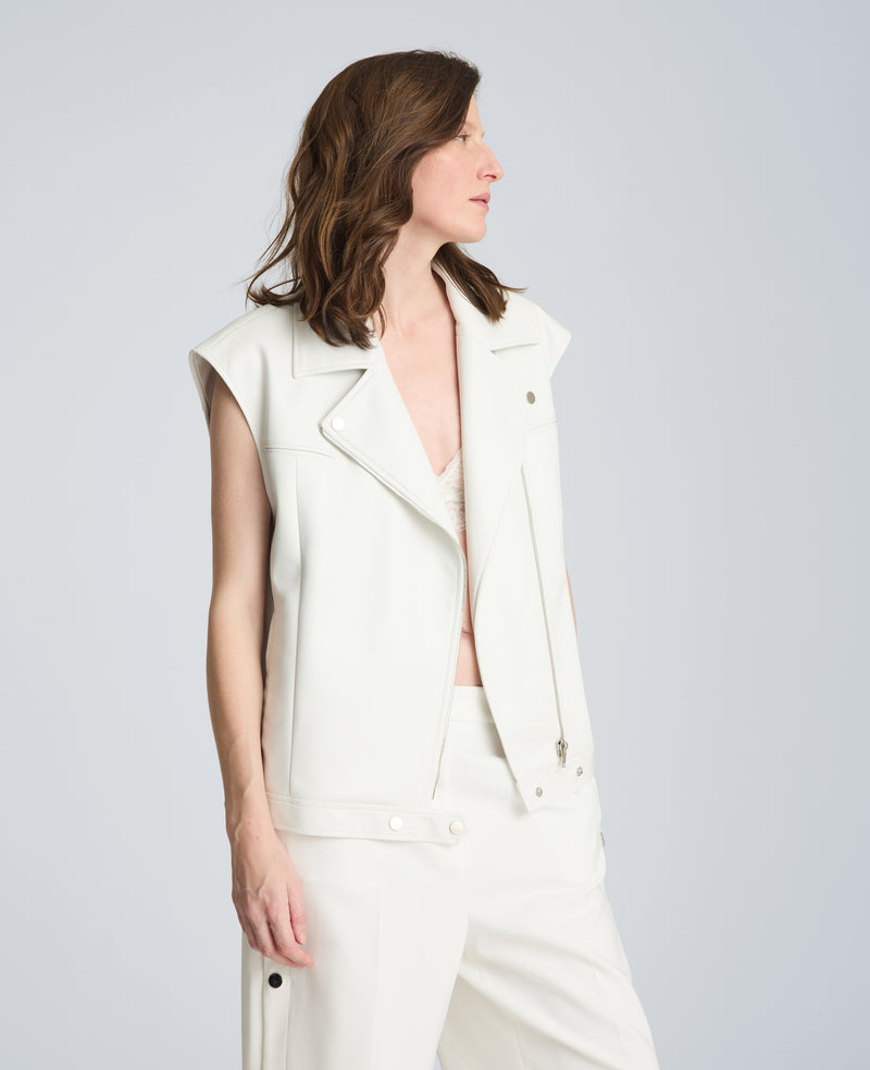 Kenneth Cole - Boxy Fit Moto Vest WOMENS JACKET for Women