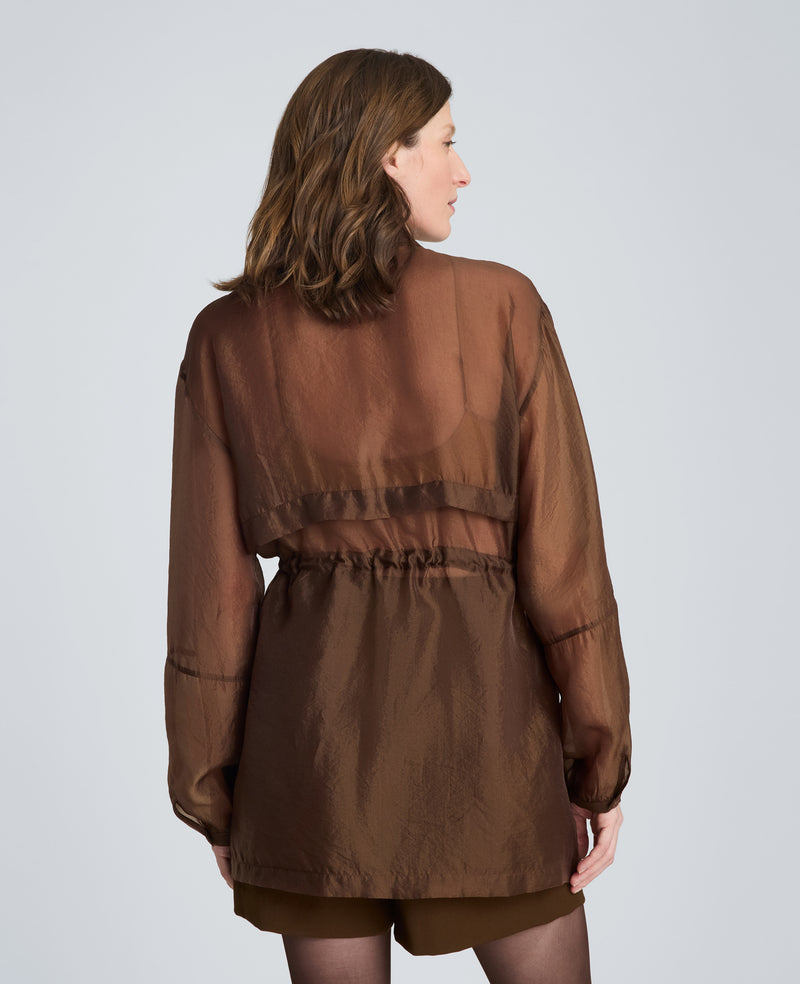Kenneth Cole - Cinch Waist Shacket with Flap Pockets WOMENS JACKET for Women