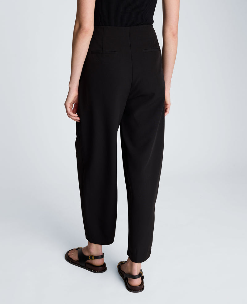 Kenneth Cole - Fly Front Tapered Leg High Waisted Pleated Pant WOMENS PANTS for Women