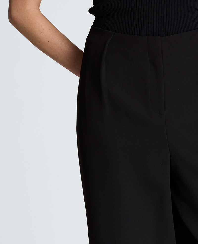 Kenneth Cole - Fly Front Tapered Leg High Waisted Pleated Pant WOMENS PANTS for Women