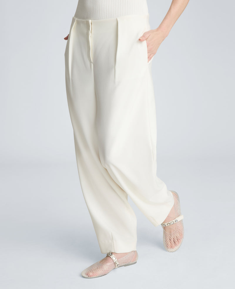 Kenneth Cole - High Rise Fly Front Tapered Leg Pant WOMENS PANTS for Women