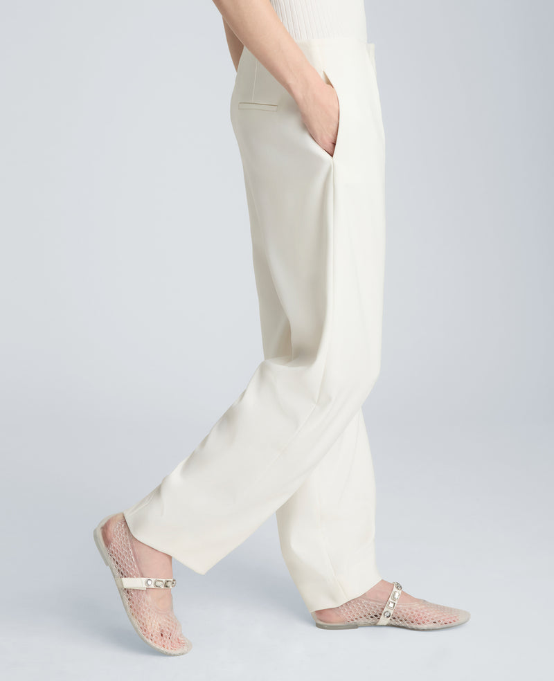 Kenneth Cole - High Rise Fly Front Tapered Leg Pant WOMENS PANTS for Women