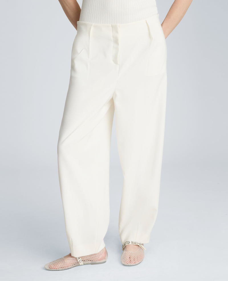 Kenneth Cole - High Rise Fly Front Tapered Leg Pant WOMENS PANTS for Women