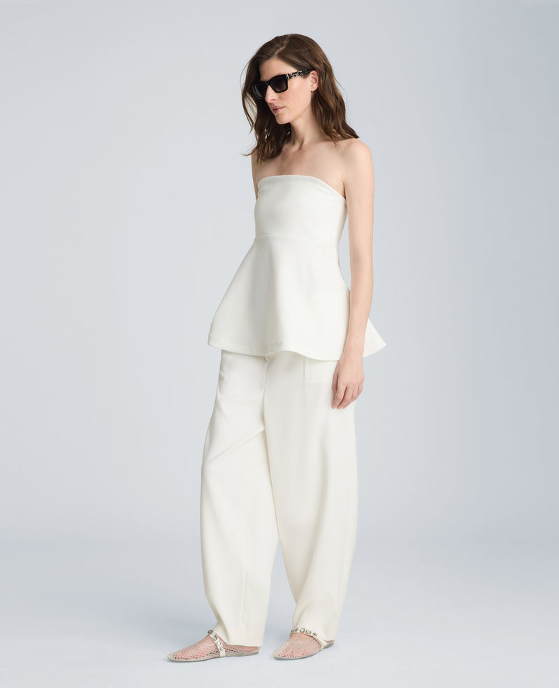Kenneth Cole - High Rise Fly Front Tapered Leg Pant WOMENS PANTS for Women