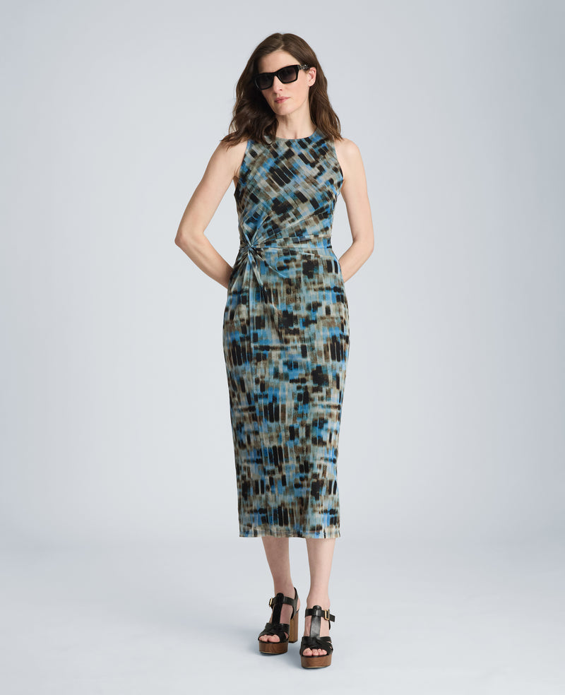 Kenneth Cole - Racer Twist Midi Mesh Dress WOMENS DRESS for Women