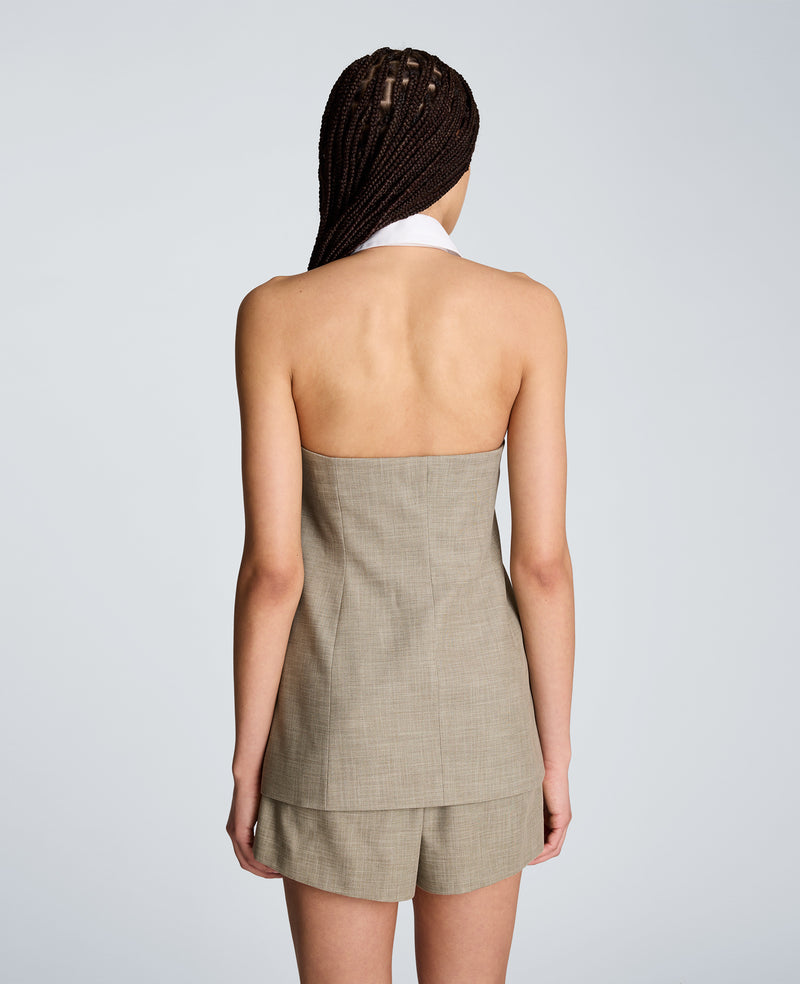 Kenneth Cole - Strapless Vest with Removeable Halter WOMENS JACKET for Women