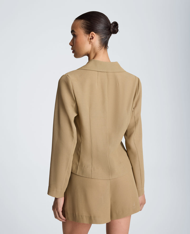 Kenneth Cole - Transparent Notch Jacket with Flat Pockets WOMENS JACKET for Women