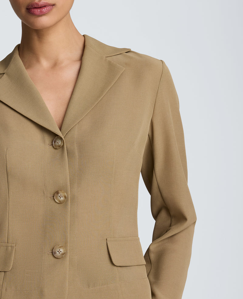 Kenneth Cole - Transparent Notch Jacket with Flat Pockets WOMENS JACKET for Women