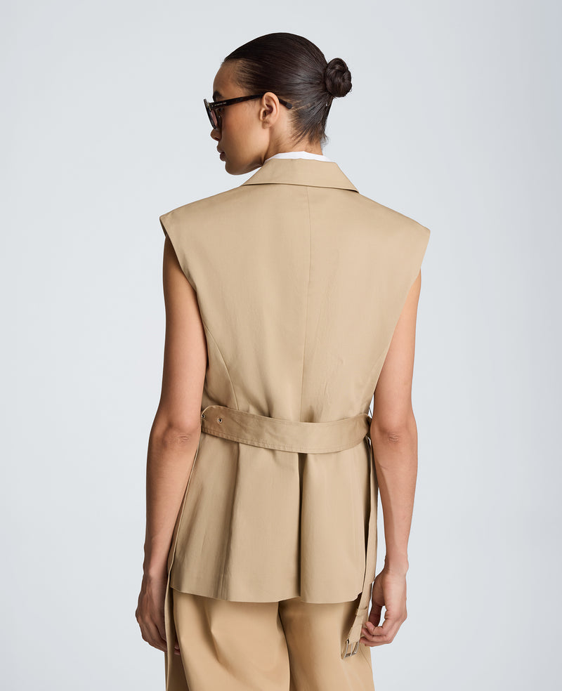 Kenneth Cole - Belted Vest with Storm Flaps WOMENS JACKET for Women