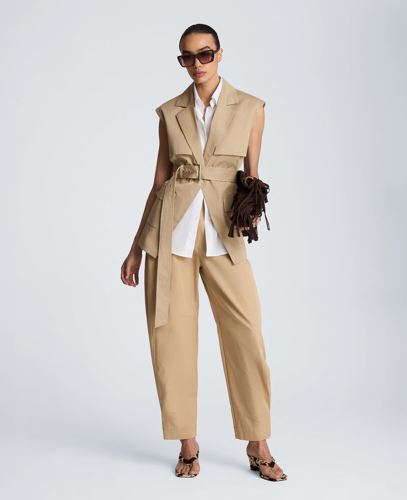 Kenneth Cole - Belted Vest with Storm Flaps WOMENS JACKET for Women
