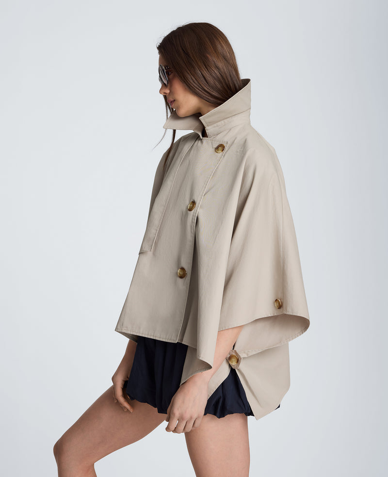 Kenneth Cole - Cape Trench with Notch Collar WOMENS JACKET for Women