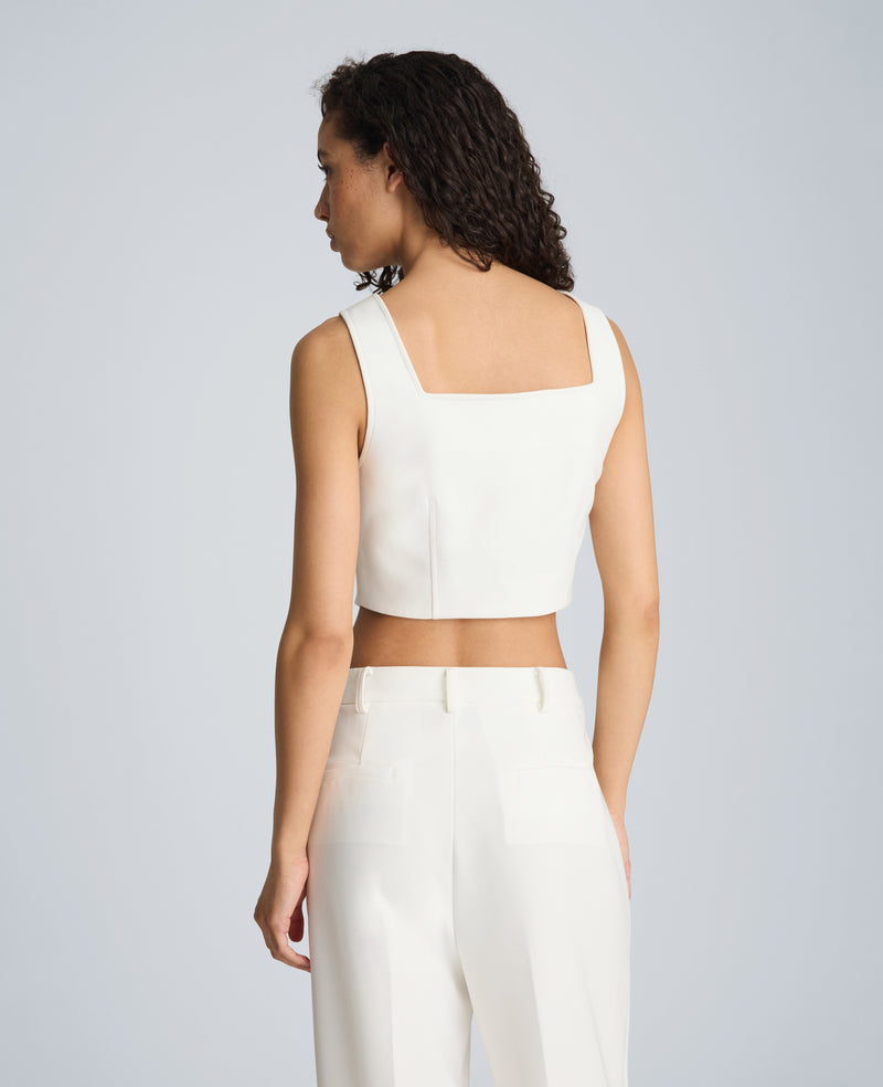 Kenneth Cole - Fitted Zip Front Bodice with Zip Pockets WOMENS TOPS for Women