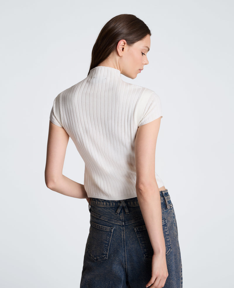 Kenneth Cole - Mock Wide Rib Sweater WOMENS SWEATER for Women
