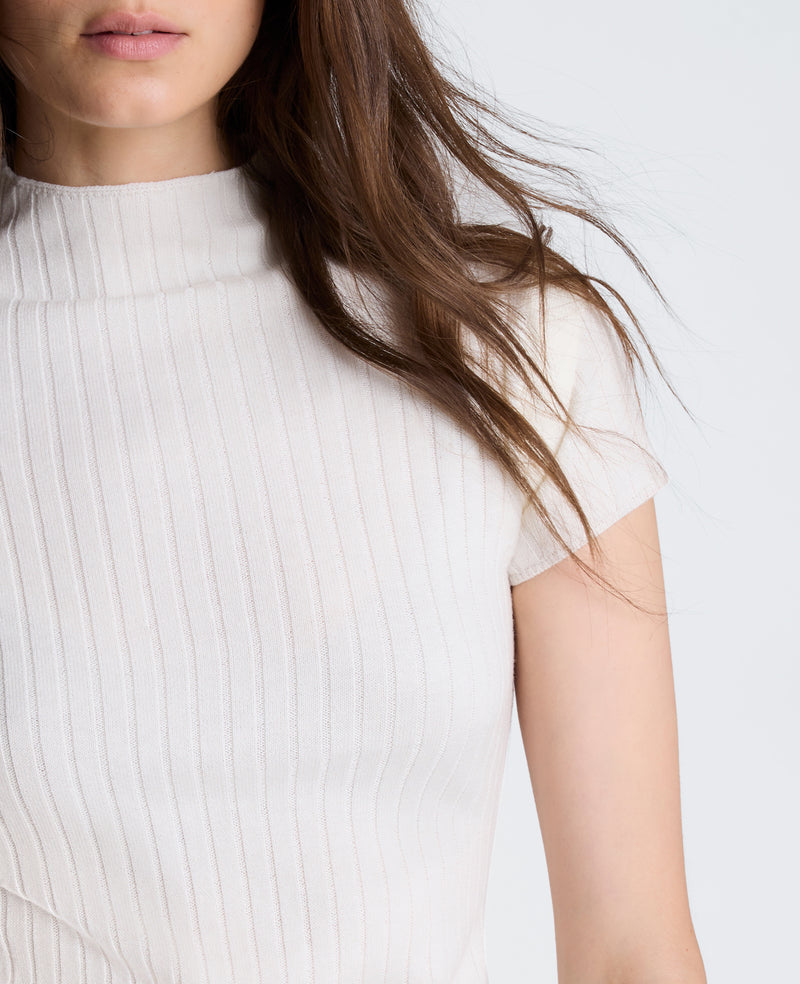 Kenneth Cole - Mock Wide Rib Sweater WOMENS SWEATER for Women