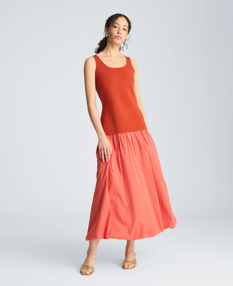 Kenneth Cole Women's Sleeveless Tank Midi Dress - Terra - Size S Kenneth Cole Women's Sleeveless Tank Midi Dress - Terra - Size S