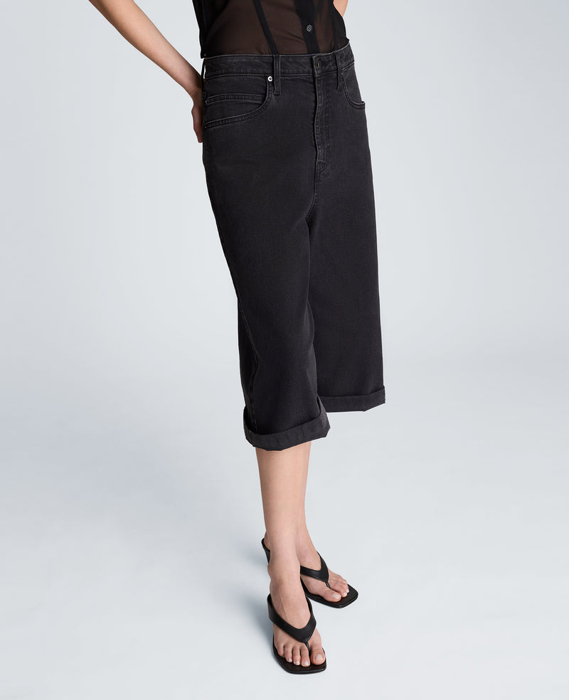 Kenneth Cole - High Rise Fly Front Culotte Short WOMENS DENIM for Women
