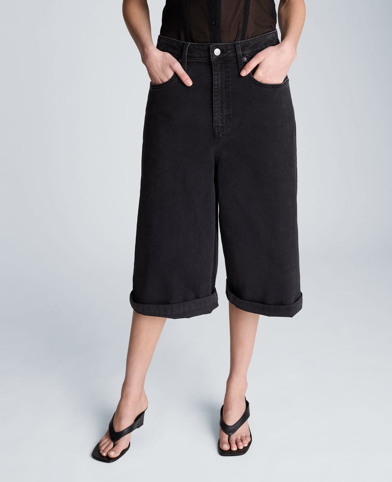 Kenneth Cole - High Rise Fly Front Culotte Short WOMENS DENIM for Women