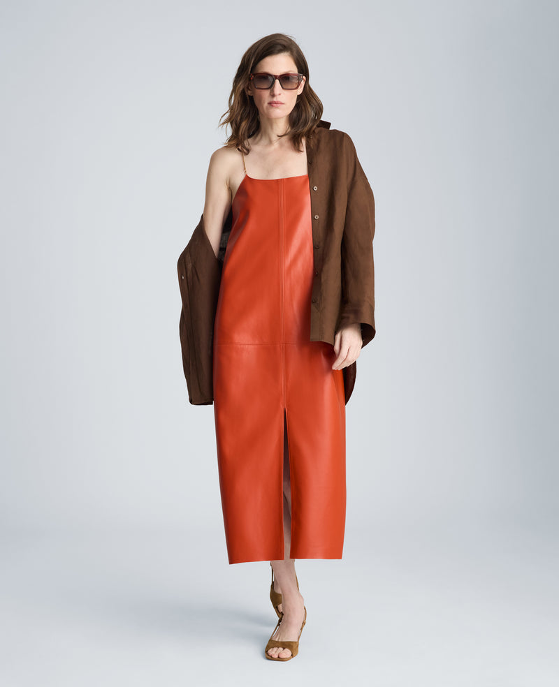 Kenneth Cole - Metal Strap Midi Slip Dress WOMENS DRESS for Women