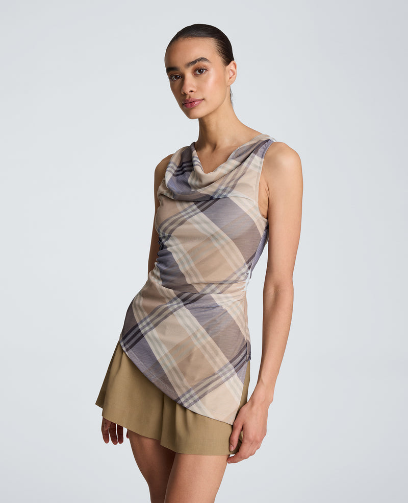 Kenneth Cole - Asymmetrical Cowl Boat Neck Top WOMENS KNITS for Women