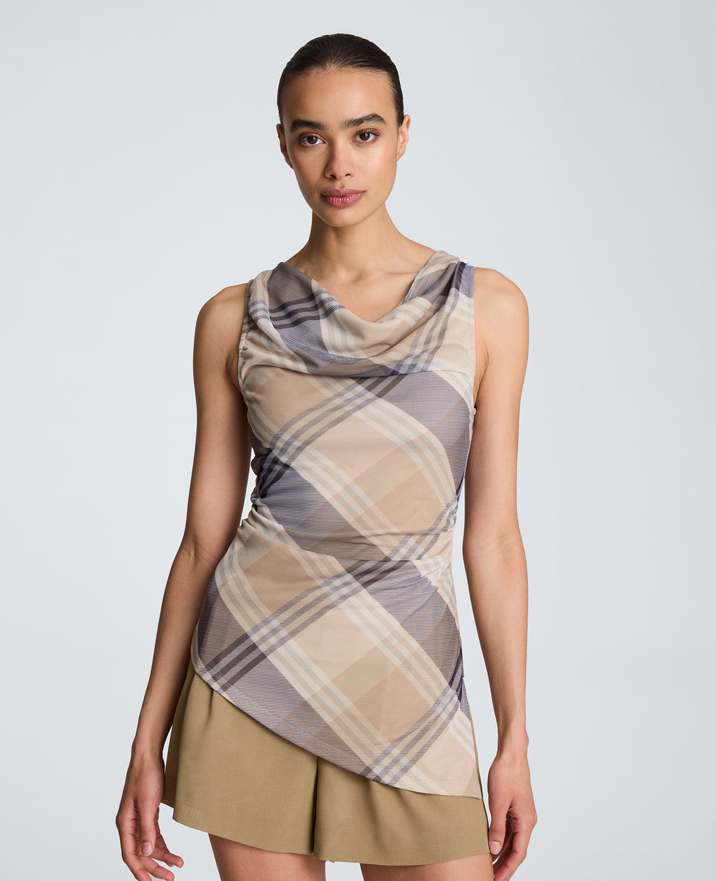 Kenneth Cole - Asymmetrical Cowl Boat Neck Top WOMENS KNITS for Women 