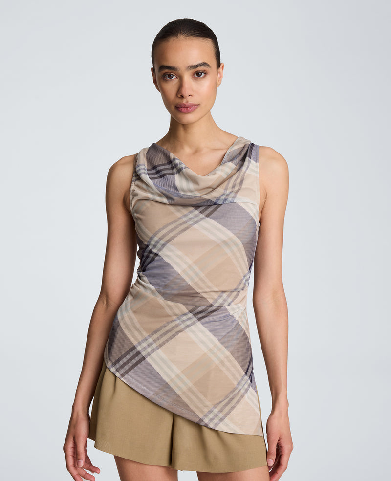 Kenneth Cole - Asymmetrical Cowl Boat Neck Top WOMENS KNITS for Women