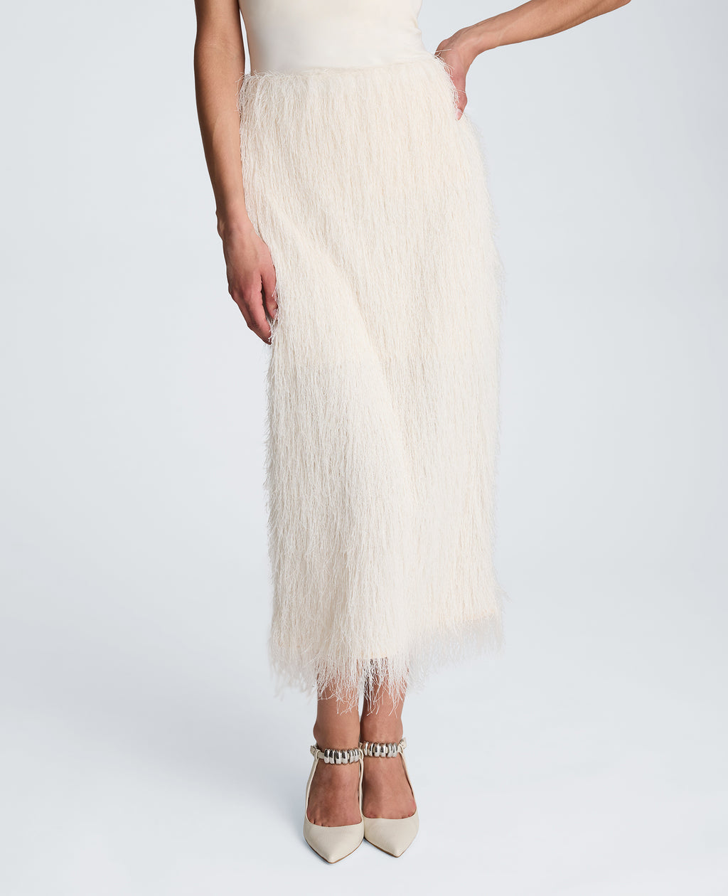 Kenneth Cole - Pull On Midi Skirt with Slit WOMENS SKIRTS for Women 