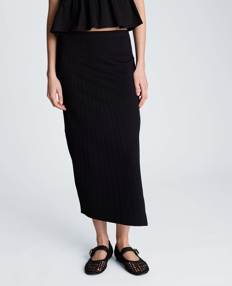 Kenneth Cole - Pull On Midi Skirt with Side Slit WOMENS SKIRTS for Women