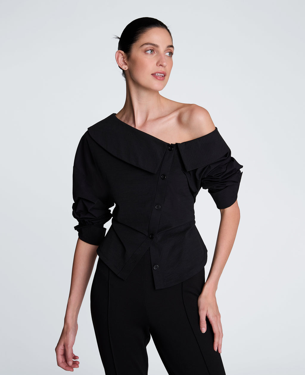Kenneth Cole - Asymmetrical Button Down Shirt WOMENS KNITS for Women 
