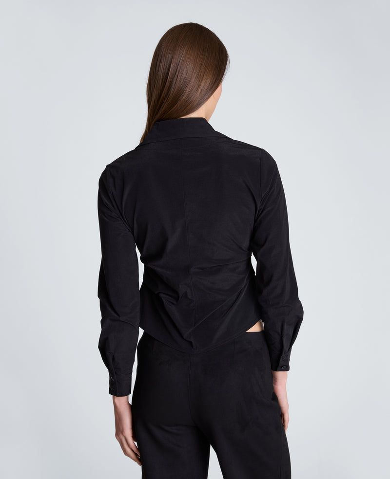 Kenneth Cole - Asymmetrical Button Down Shirt WOMENS KNITS for Women