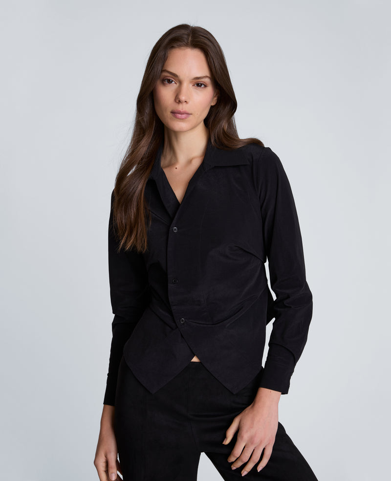 Kenneth Cole - Asymmetrical Button Down Shirt WOMENS KNITS for Women