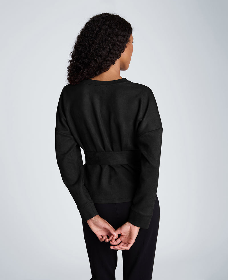 Kenneth Cole - Long Sleeve Crew Neck with Belt WOMENS KNITS for Women
