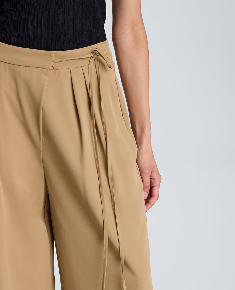 Kenneth Cole - High Rise Fly Front Wide Leg Asymmetrical Double Pleat Pant WOMENS PANTS for Women