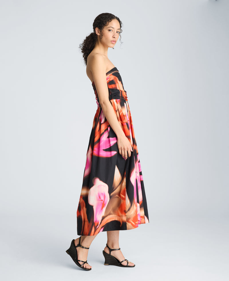 Kenneth Cole - Ruched Strapless Midi Dress WOMENS DRESS for Women
