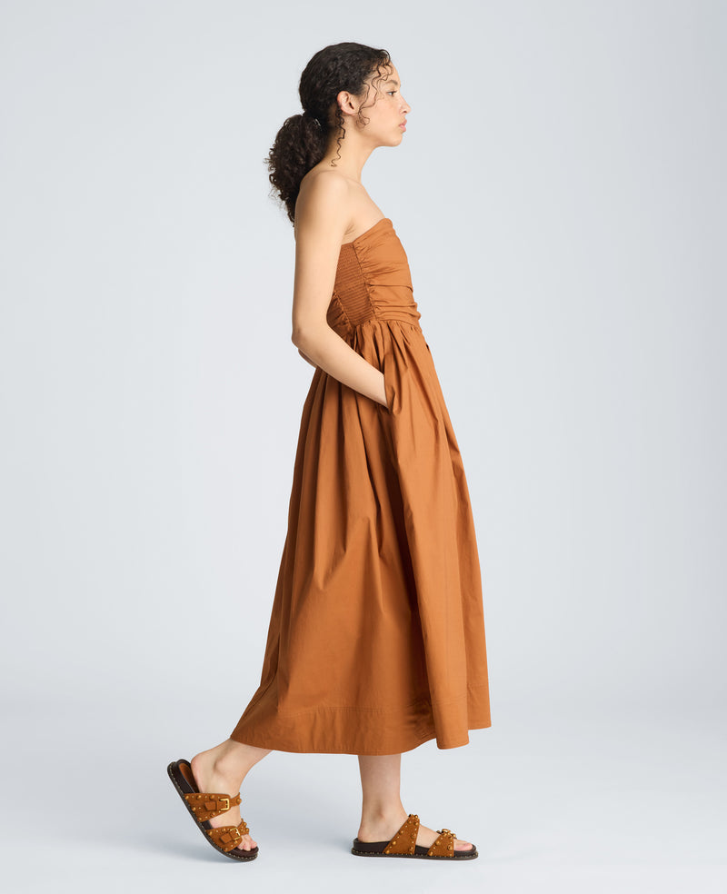 Kenneth Cole - Ruched Strapless Midi Dress WOMENS DRESS for Women
