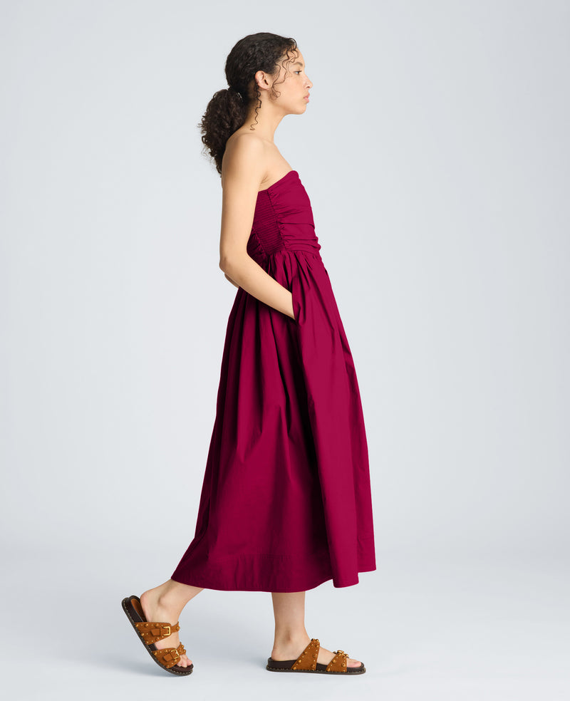 Kenneth Cole - Ruched Strapless Midi Dress WOMENS DRESS for Women