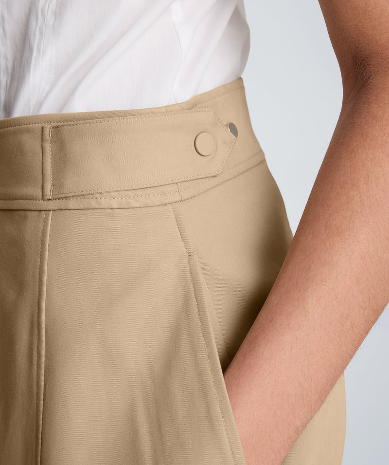 Kenneth Cole - High Rise Fly Front Barrel Leg Pant WOMENS PANTS for Women