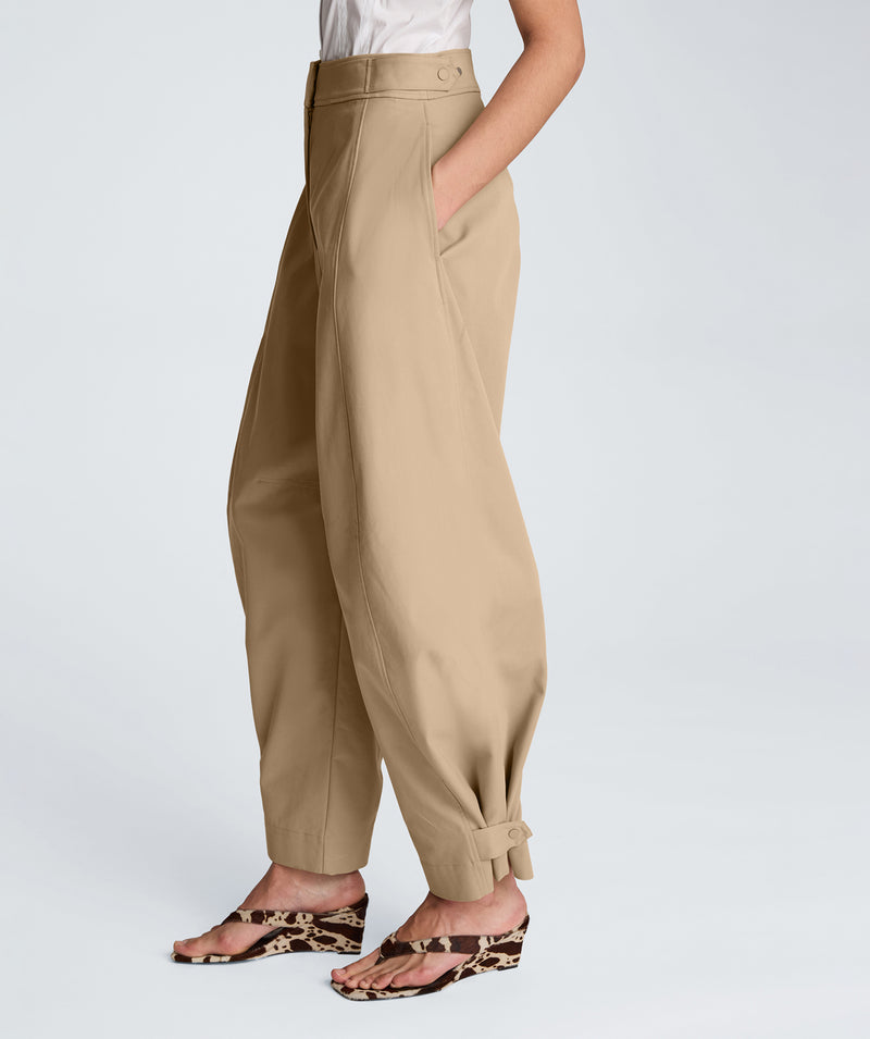 Kenneth Cole - High Rise Fly Front Barrel Leg Pant WOMENS PANTS for Women