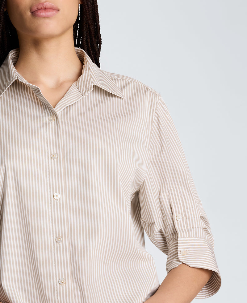Kenneth Cole - Cropped Shirt with Pleated 3/4 Sleeve WOMENS SHIRTS for Women