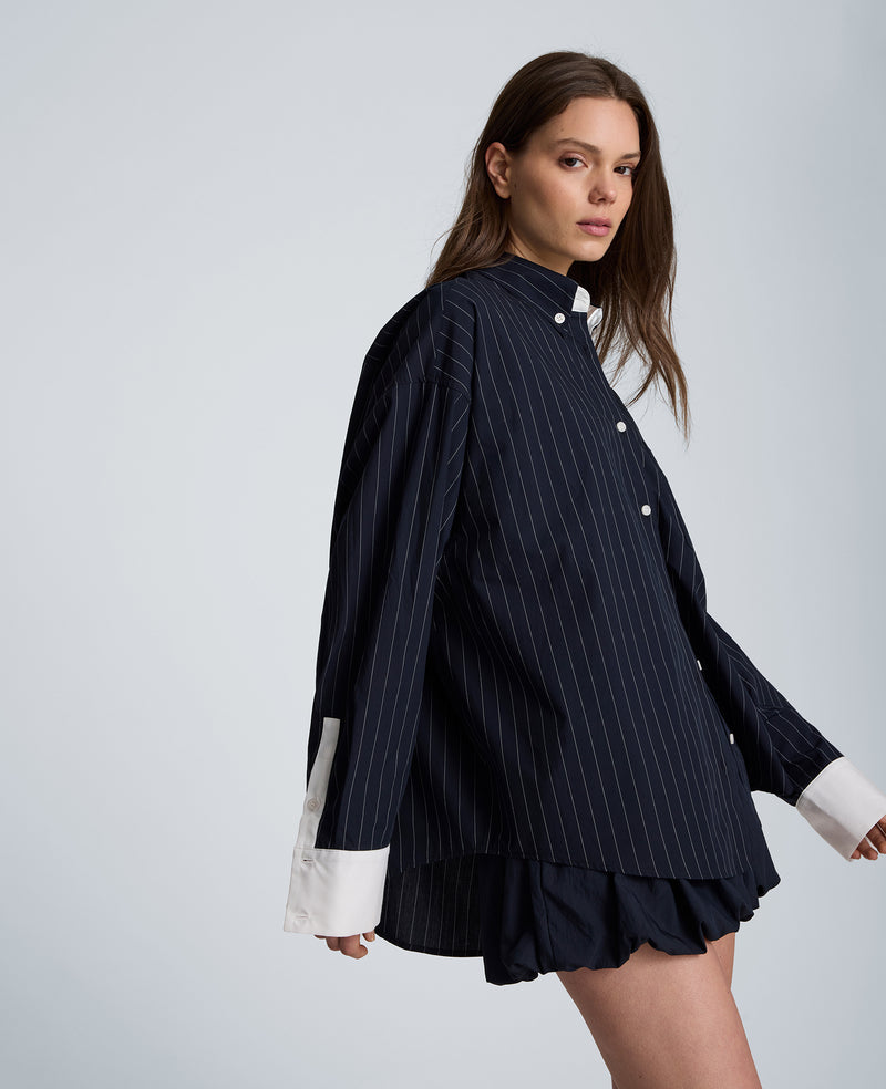Kenneth Cole - Long Sleeve Button Front Shirt with Contrast Details WOMENS SHIRTS for Women
