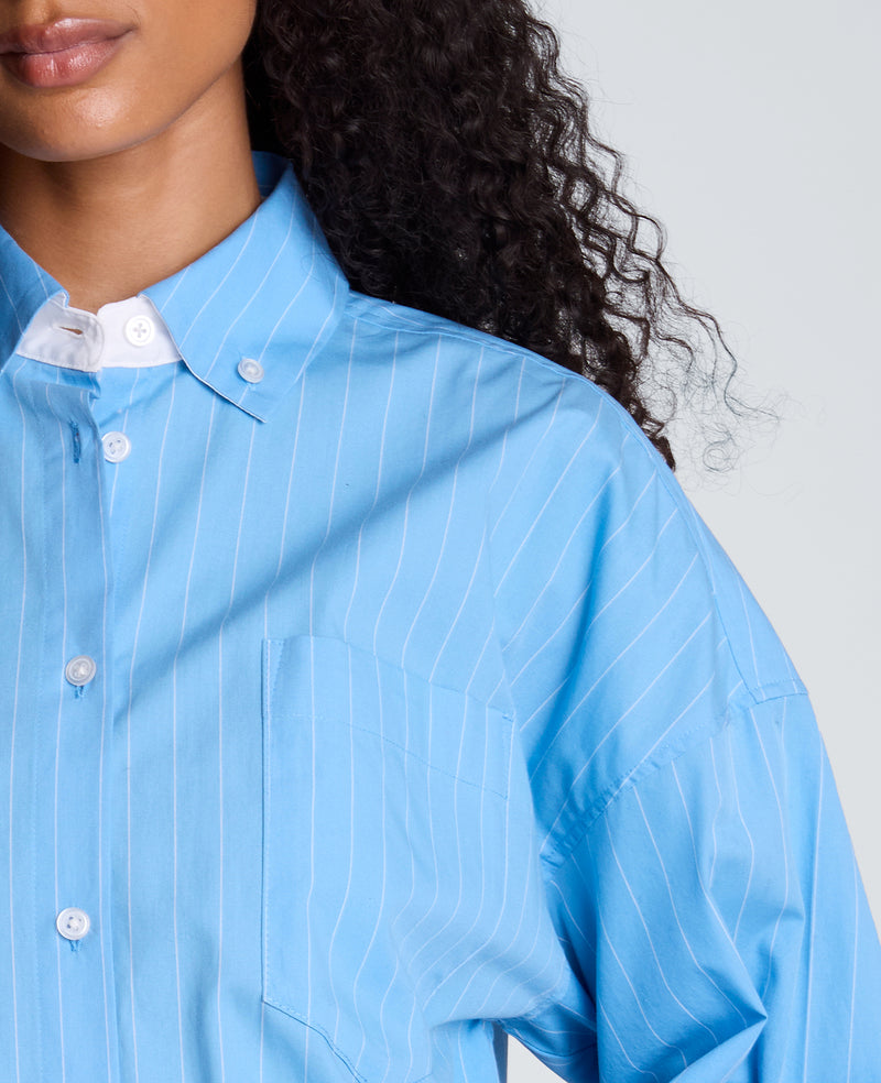 Kenneth Cole - Long Sleeve Button Front Shirt with Contrast Details WOMENS SHIRTS for Women