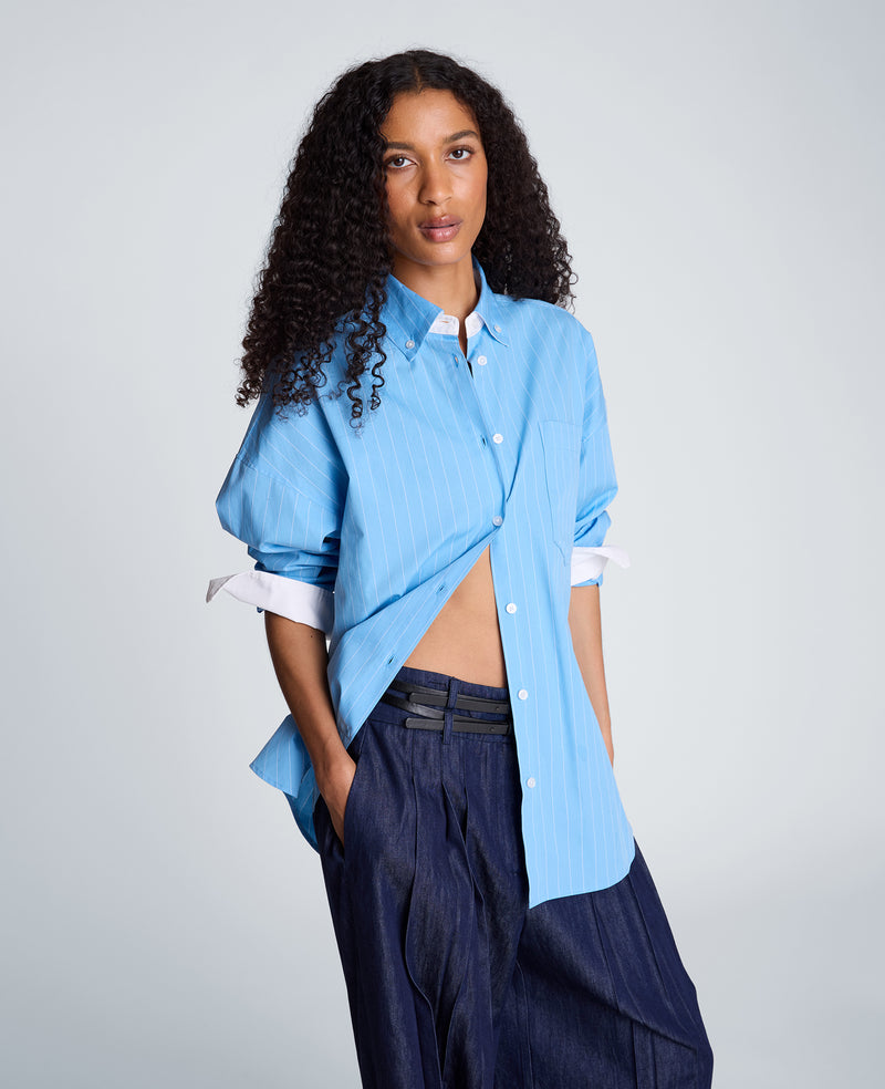 Kenneth Cole - Long Sleeve Button Front Shirt with Contrast Details WOMENS SHIRTS for Women
