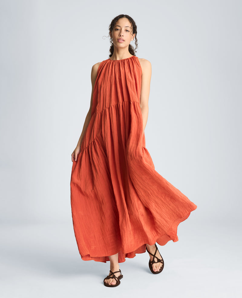 Kenneth Cole - Gathered Halter Neck Maxi Dress WOMENS DRESS for Women