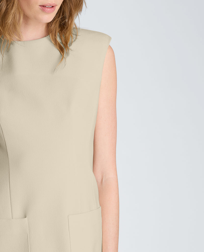 Kenneth Cole - Sleeveless Suit Mini Dress with Patch Pocket WOMENS DRESS for Women