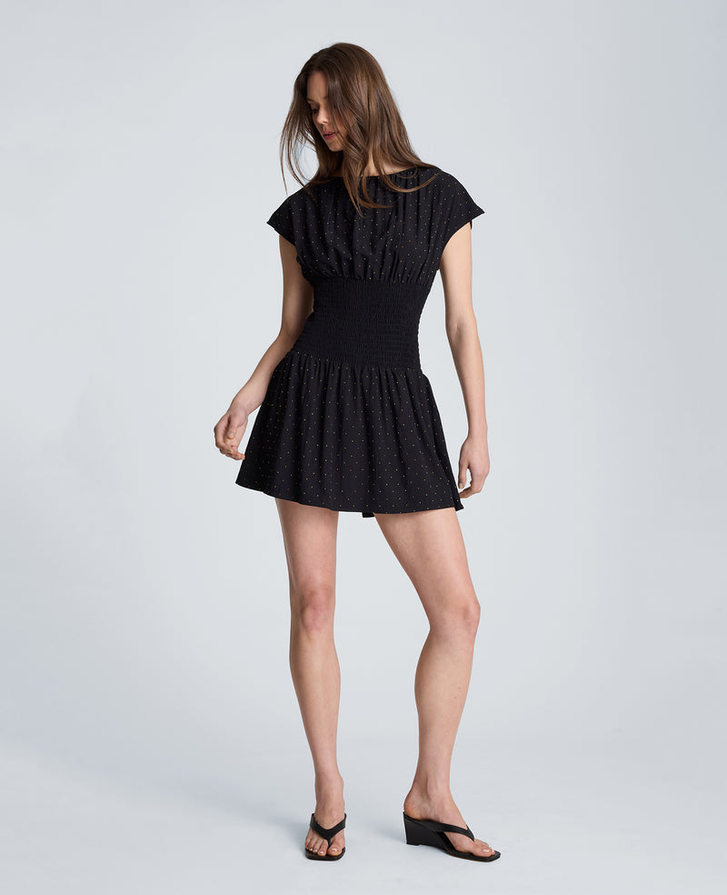 Kenneth Cole - Smocked Waist Mini Dress WOMENS DRESS for Women