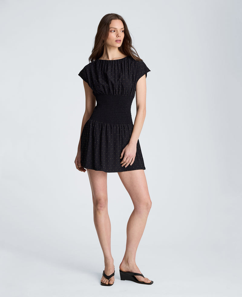Kenneth Cole - Smocked Waist Mini Dress WOMENS DRESS for Women