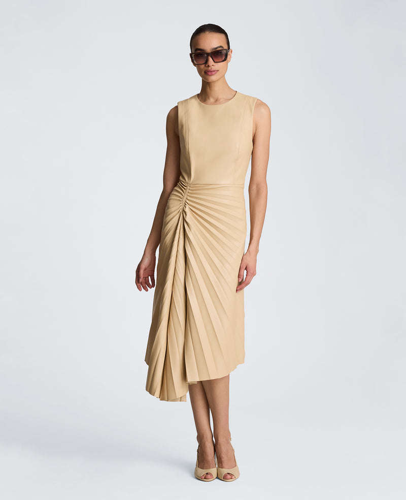 Kenneth Cole - Sunburst Pleat Midi Dress WOMENS DRESS for Women