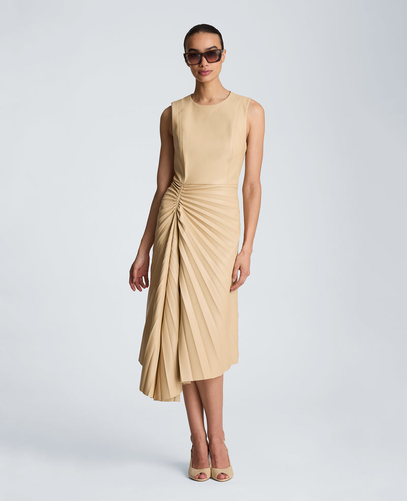 Kenneth Cole - Sunburst Pleat Midi Dress WOMENS DRESS for Women