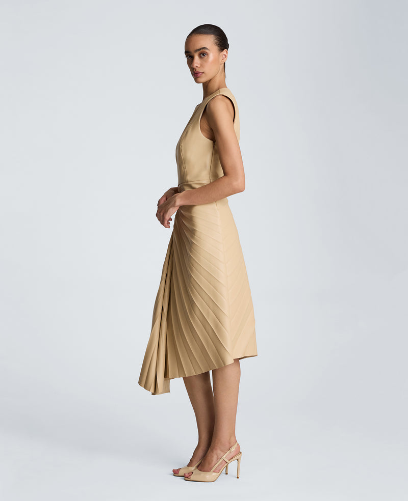 Kenneth Cole - Sunburst Pleat Midi Dress WOMENS DRESS for Women